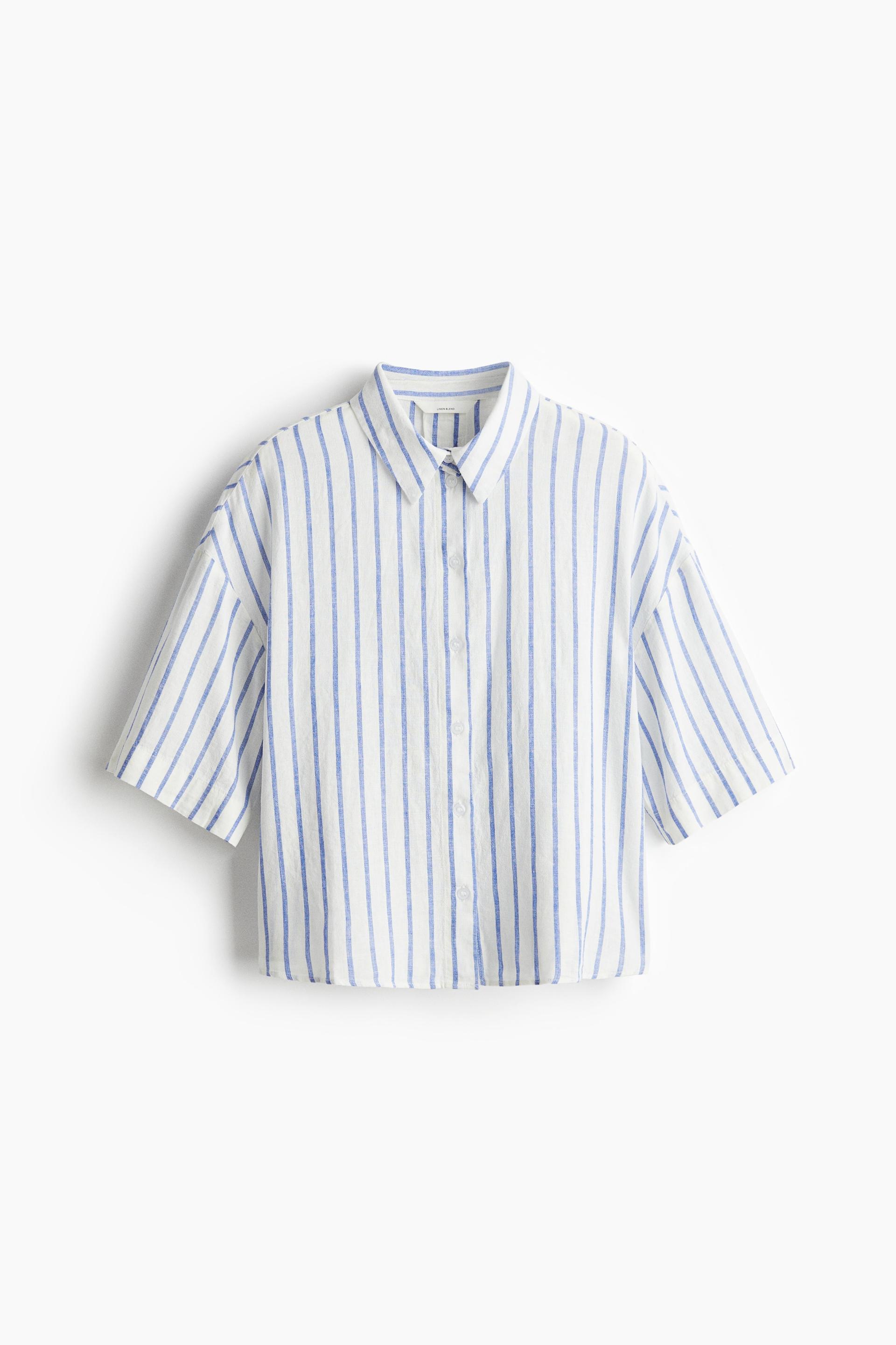 linen-blend shirt