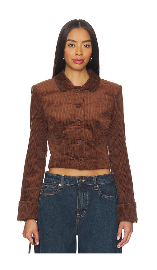 lioness balmy jacket in chocolate. - size m (also in s, xs)
