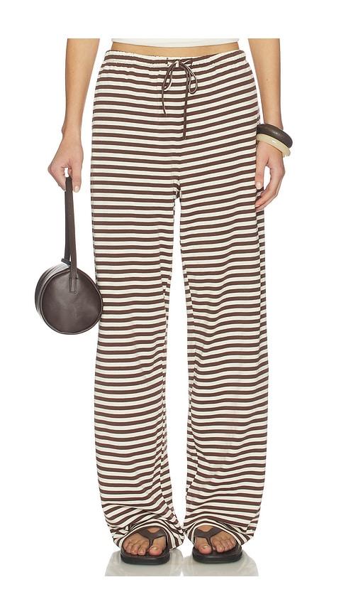lioness bloom pant in chocolate. - size l (also in m, s, xl, xs, xxs)
