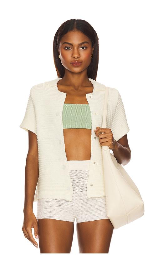 lioness boho top in cream. - size s (also in xs, xxs)