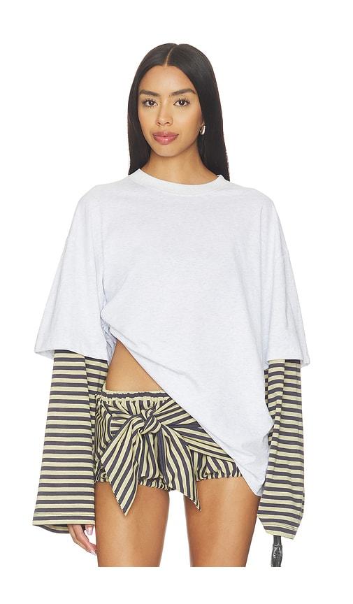 lioness bottega shirt in grey,beige. - size l (also in xxs, xs, s, m, xl)