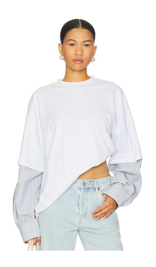lioness bottega t-shirt in grey. - size l (also in xxs, xs, m, xl)
