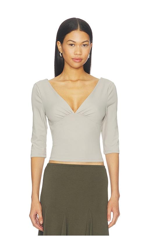 lioness canyon top in grey. - size l (also in xs, s, m)