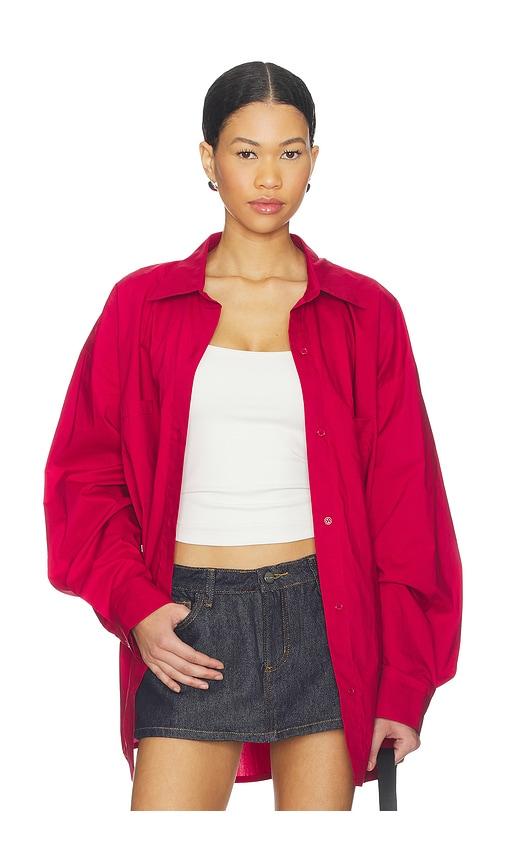 lioness clarity shirt in red. - size m (also in s, xxs, xs)