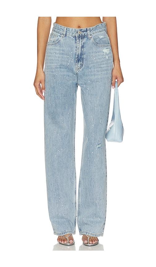 lioness diamante jeans in blue. - size s (also in xs)