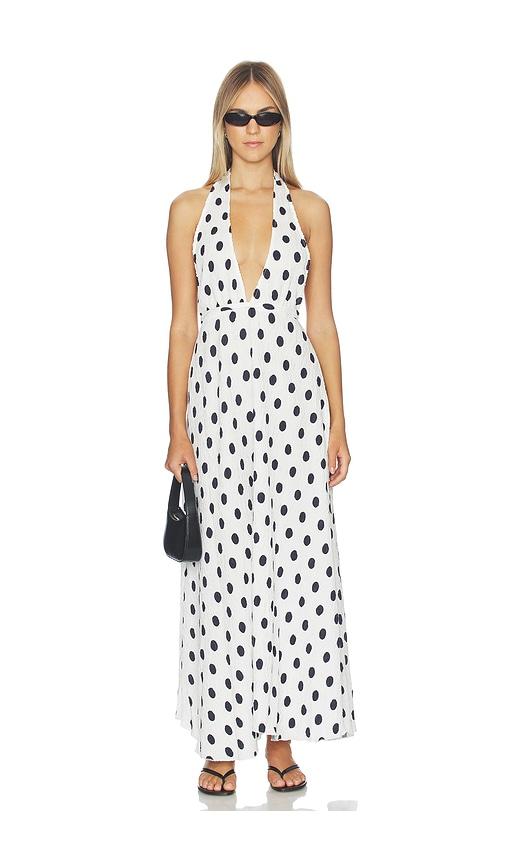 lioness district maxi dress in white. - size l (also in m, s, xs, xxs)