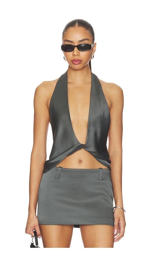 lioness esme halter top in olive. - size l (also in xl, xxl)