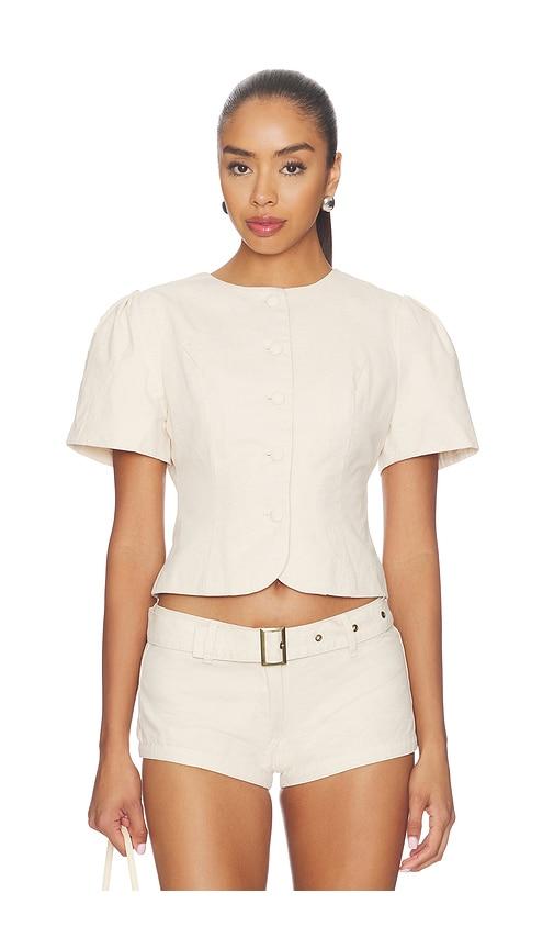lioness femme blouse in beige. - size s (also in xs, xl)