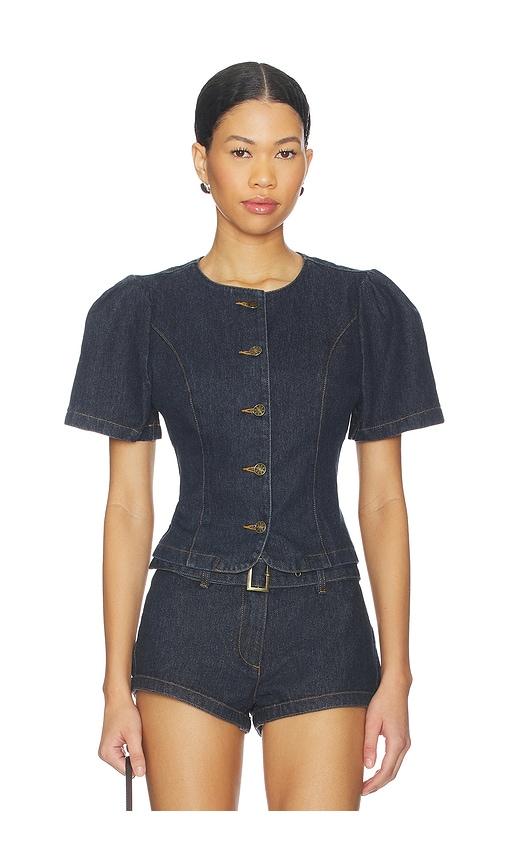 lioness femme blouse in blue. - size m (also in xl)