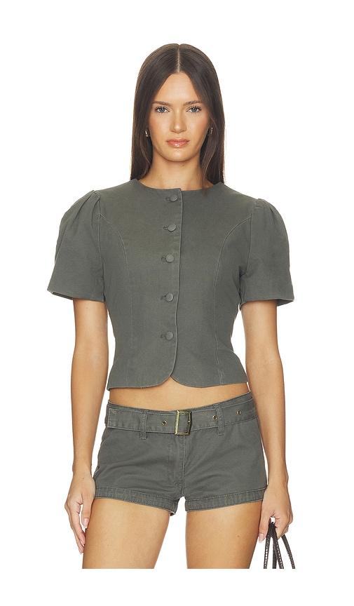 lioness femme blouse in green. - size m (also in s, xs, xxs)