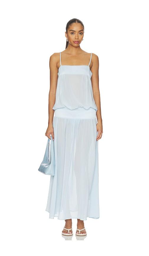 lioness gracia maxi dress in baby blue. - size l (also in m, xl, xs, xxl)