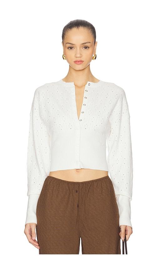 lioness head in the clouds top in cream. - size l (also in xxs, xs, xl)