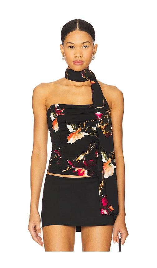 lioness island bodice top in black. - size s (also in xs)