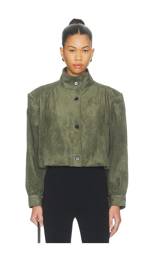 lioness luminous jacket in green. - size m (also in s, xs)