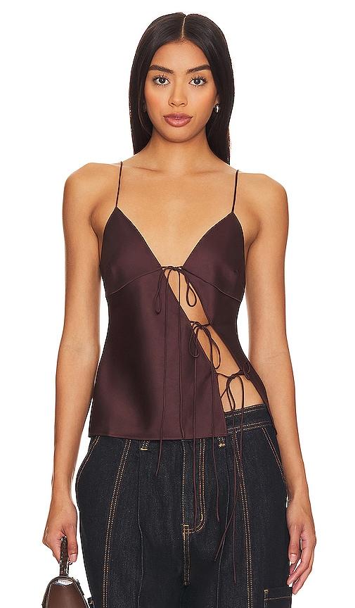 lioness mariah cami in wine. - size xl (also in l)