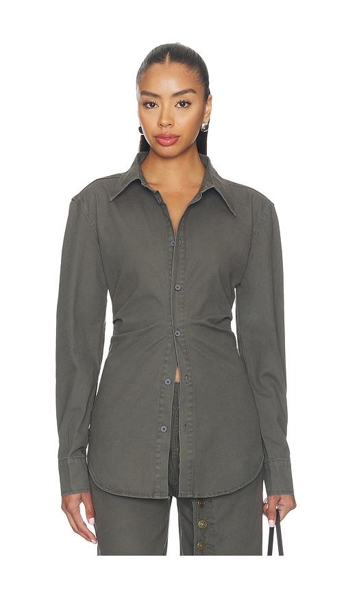lioness naomi shirt in green. - size m (also in s, xxs, xs)