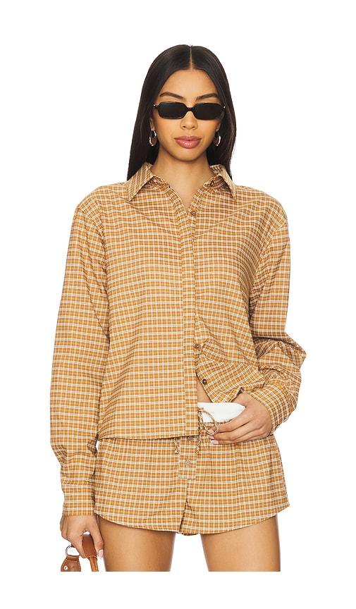 lioness nirvana shirt in mustard. - size s (also in xxs, xs, xl)