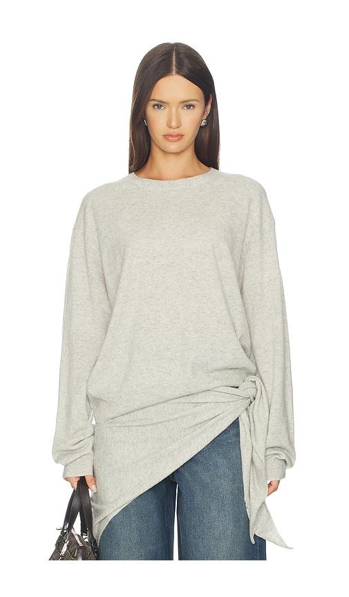 lioness olsen knit top in grey. - size s (also in xs)