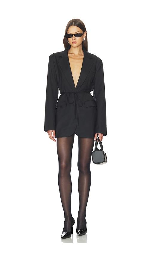 lioness olympia blazer dress in black. - size l (also in xxs, xs, s, m, xl)