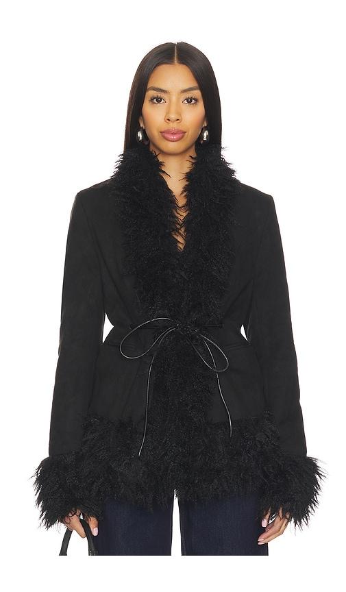 lioness oui oui coat in black. - size l (also in xs, s, m, xl)