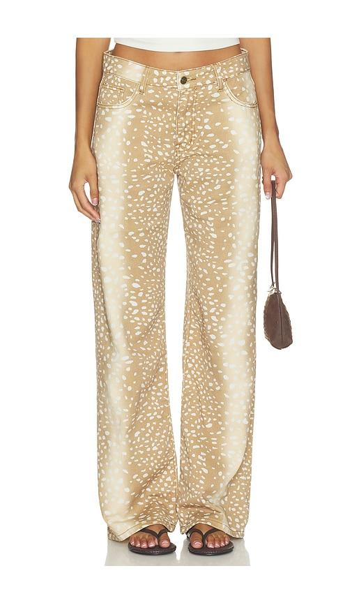 lioness peak jean in brown. - size m (also in s)