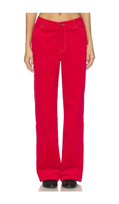 lioness rebels jeans in red. - size m (also in s, xxs, xs)