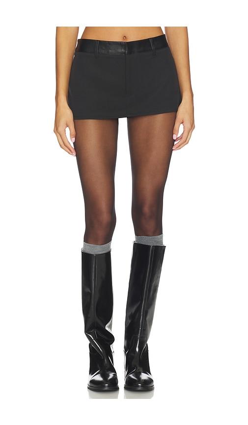 lioness rhode mini skirt in black. - size l (also in m)