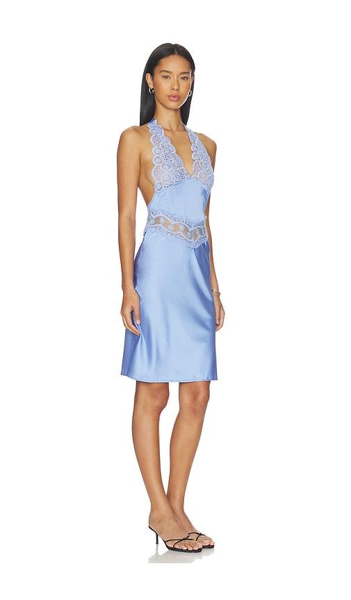 lioness solana midi dress in blue. - size l (also in m, s, xl, xs, xxl)