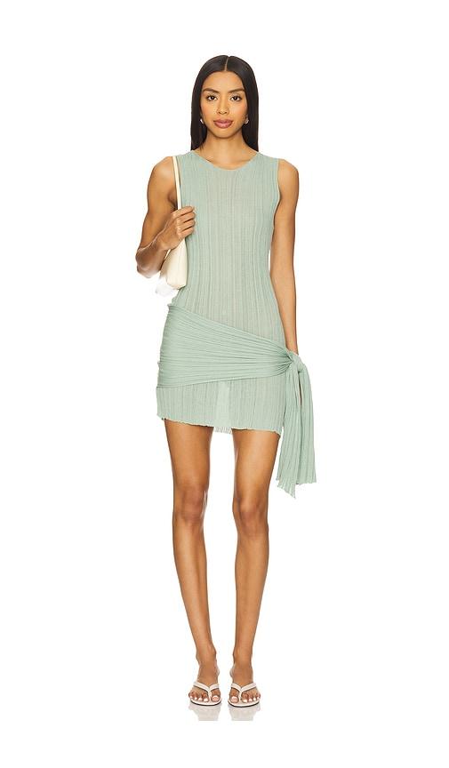 lioness soleil mini dress in sage. - size m (also in xl)