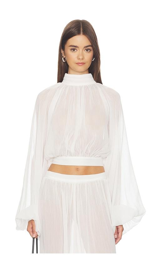 lioness suite escape top in white. - size m (also in s, xxs)