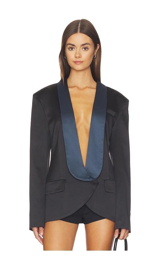 lioness sylvie blazer in navy. - size m (also in s, xxs, xs)