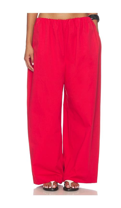 lioness tidekiss pant in red. - size m (also in s)
