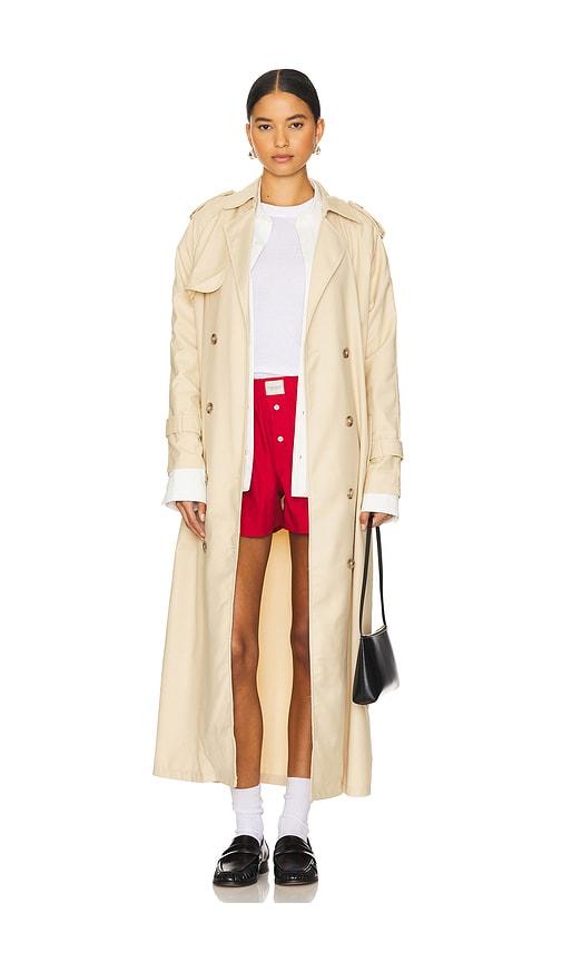 lioness trencherous coat in beige. - size l (also in xxs, xs, s, m, xl, xxl)