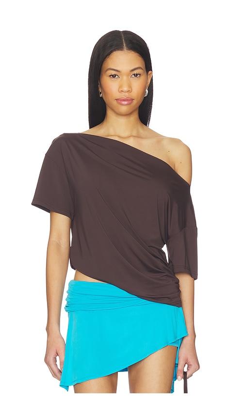 lioness wildlands tee in chocolate. - size m (also in s, xxs, xs)