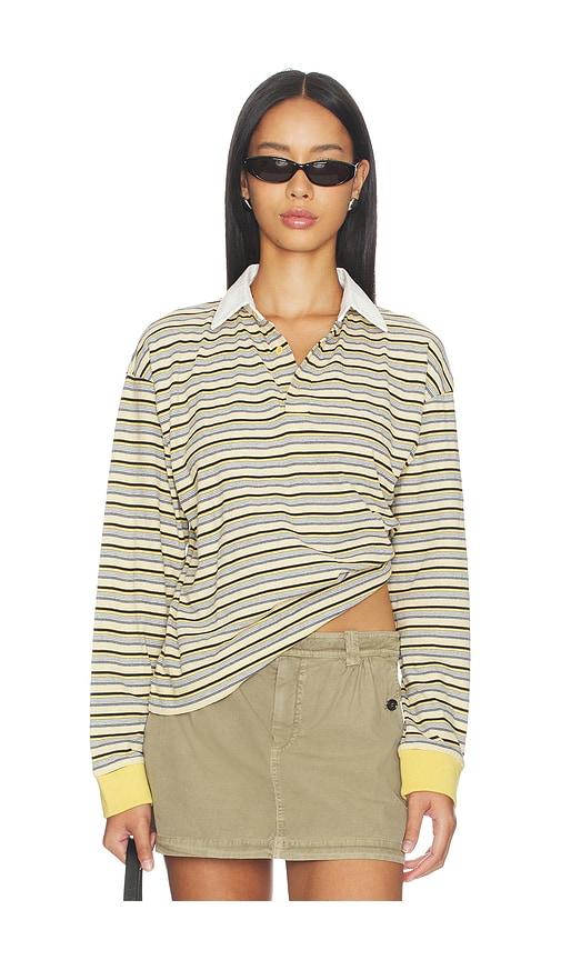lioness x revolve countryside jersey polo in grey. - size l (also in m, s)