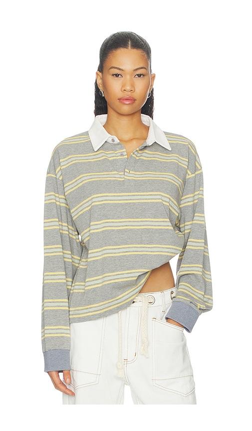 lioness x revolve countryside jersey polo in grey. - size l (also in s, m)