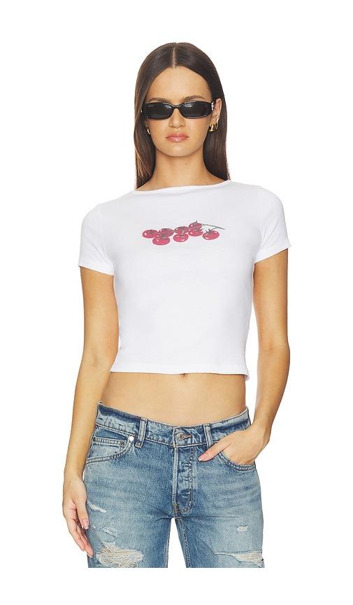 lisa says gah alex tee shirt in white. - size l (also in xs, s, m, xl, xxl, xxxl)