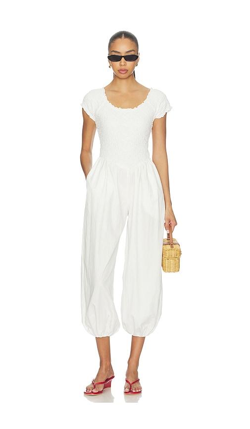 lisa says gah goldie jumpsuit in white. - size l (also in xs, s, m, xxl)