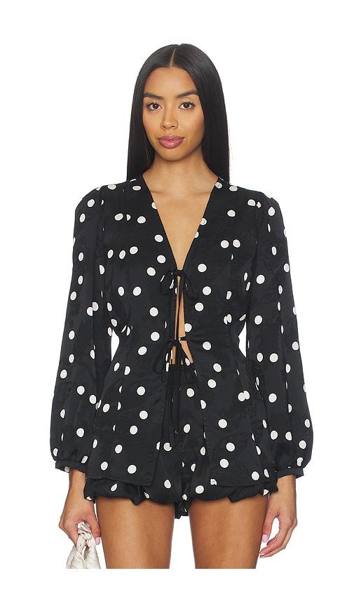 lisa says gah meera blouse in black. - size m (also in s, xs)