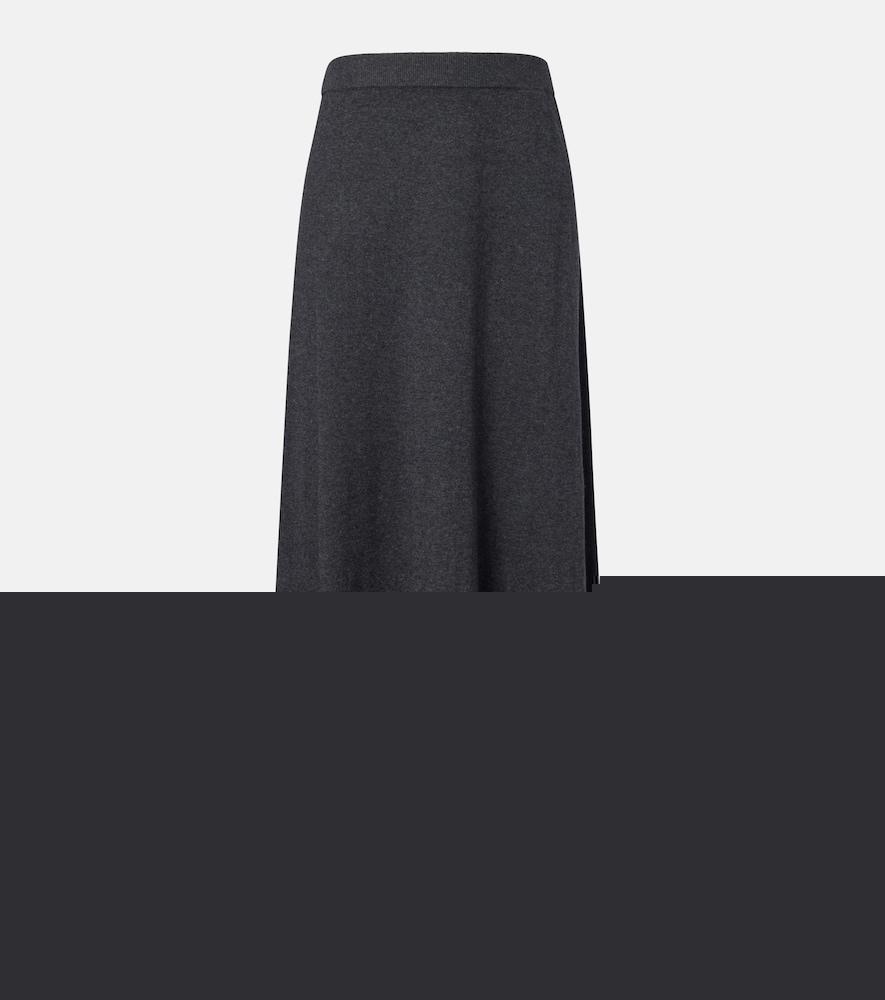 lisa yang adrienne cotton and cashmere midi skirt