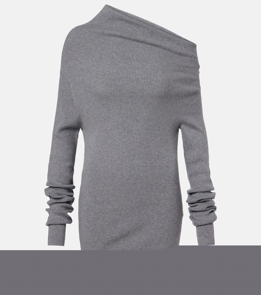 lisa yang aige cotton and cashmere minidress