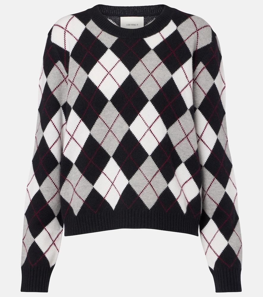 lisa yang antoni argyle cashmere sweater
