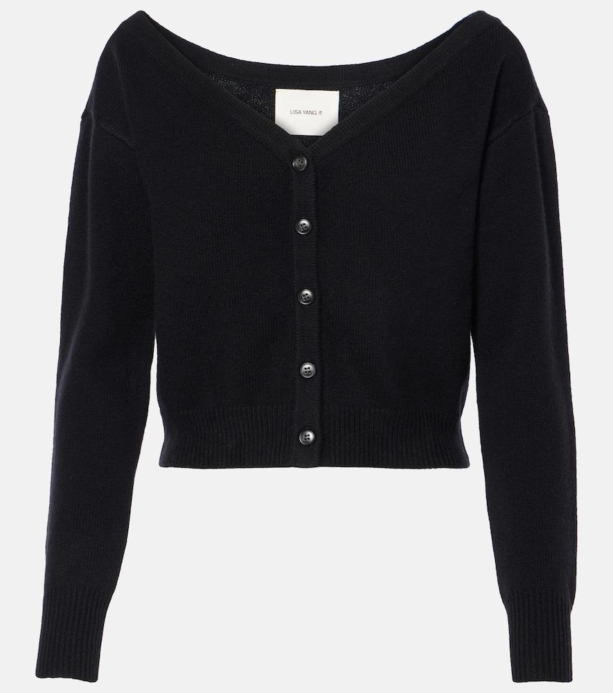 lisa yang beata off-shoulder cashmere cardigan