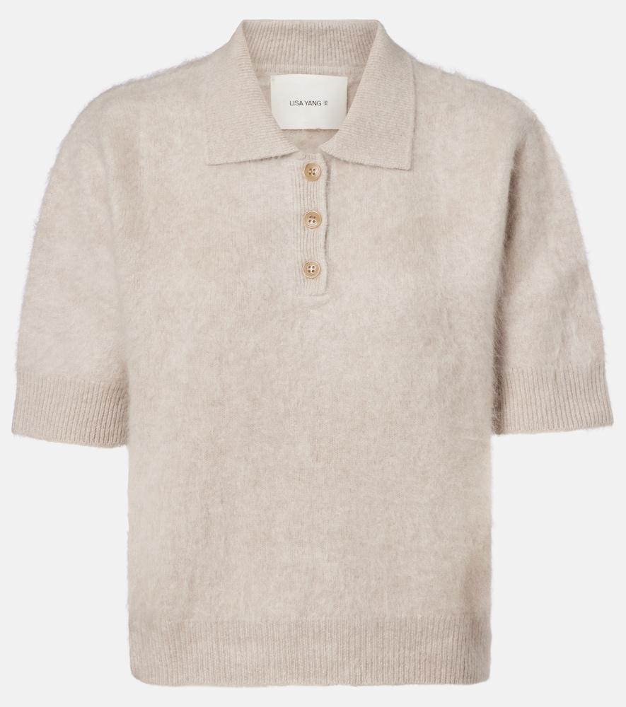 lisa yang carolyn cashmere polo sweater