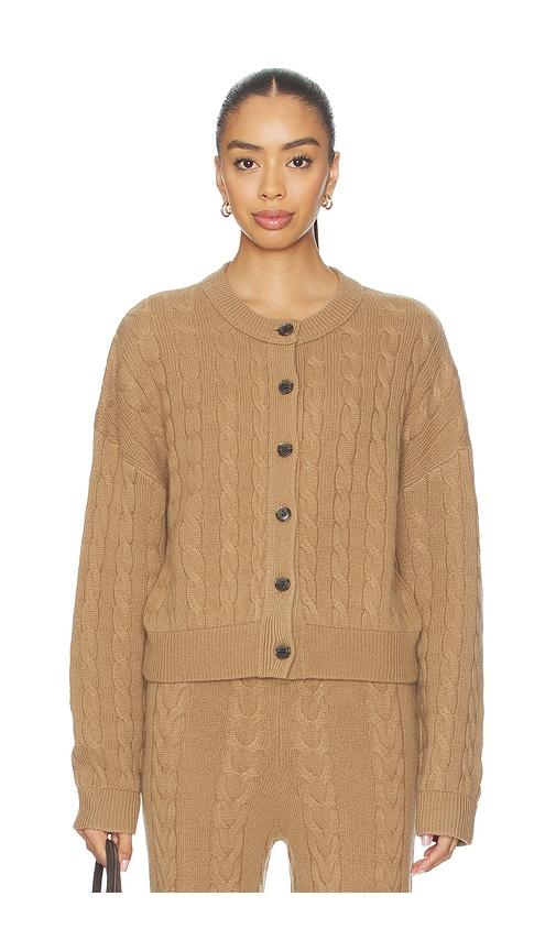 lisa yang cassie cardigan in tan. - size 0 (also in 1, 2)