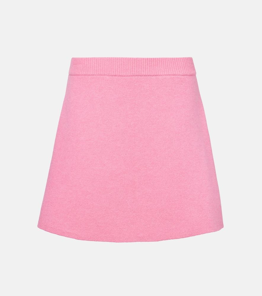 lisa yang clare high-rise cashmere miniskirt