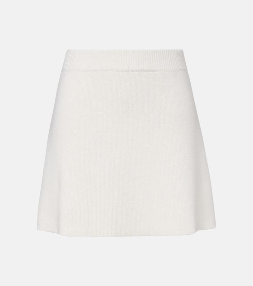 lisa yang clare high-rise cashmere miniskirt