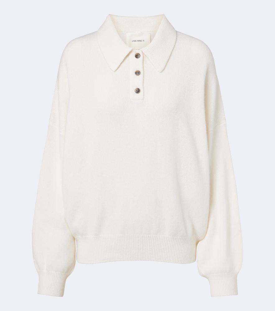 lisa yang etta cashmere polo sweater