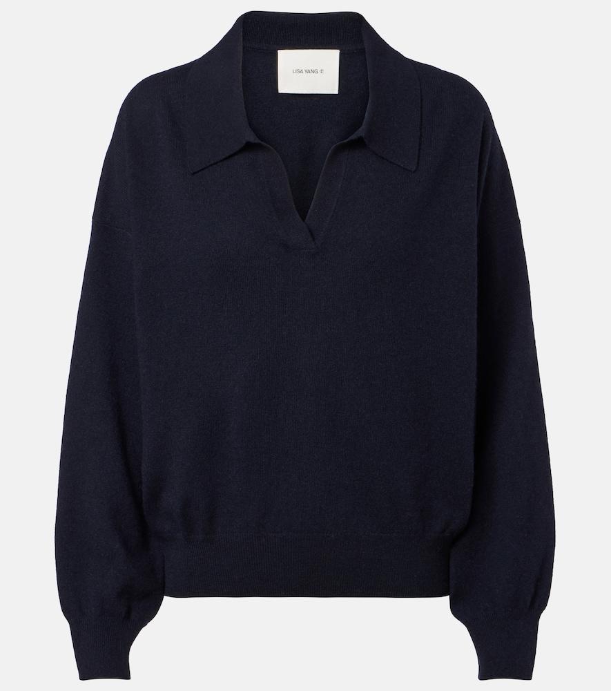 lisa yang katriel cashmere polo sweater