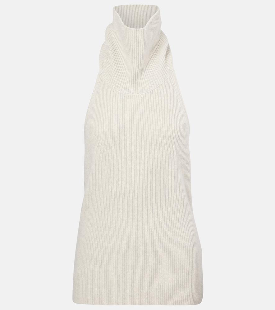 lisa yang maddie open-back cashmere top